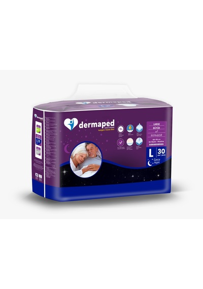 Dermaped Gece Bel Bantlı Yetişkin Hasta Bezi 100-150 CM L 30'lu
