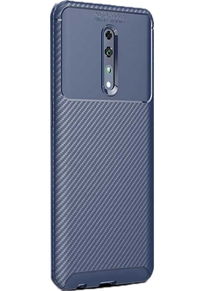 Apsuwa Oppo Reno Z Kılıf Negro Karbon Fiber Silikon