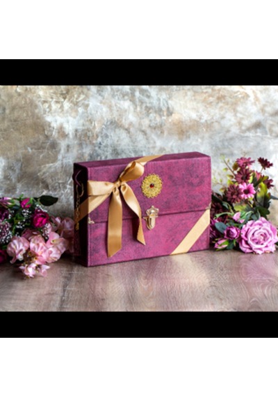 Hatim Çantalı Kadife Kuranı Kerim 29X19 Cm Sesli Dinleme Mor