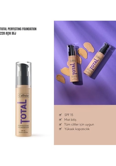 Total Perfecting Fondöten 220 Natural 2 Paketi Genel