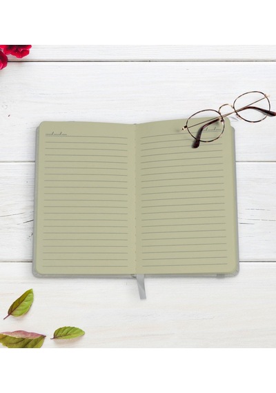 Kişiye Özel İsimli 9x14cm Beyaz Defter - Model 5
