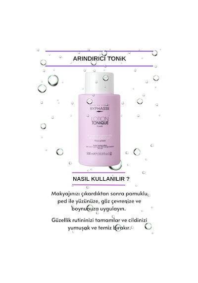 Byphasse Karma ve Yağlı Ciltler için Arındırıcı Tonik 500 ML