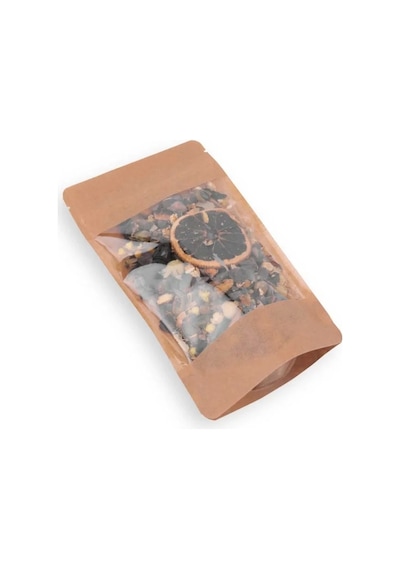 Geniş Kraft Pencereli Doypack 8,5x14,5x5 Cm 50 Adet