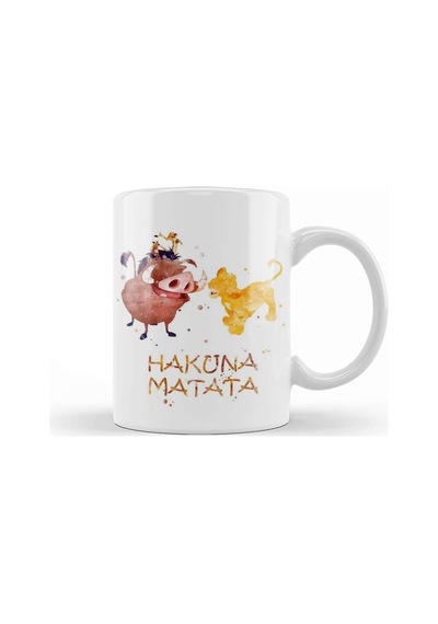 Hakuna Matata 02 Kupa Bardak Porselen Karışık