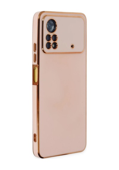 Xiaomi Poco X4 Pro 5g Kılıf Volet Silikon - Pembe 0.2M-Çok Renkli