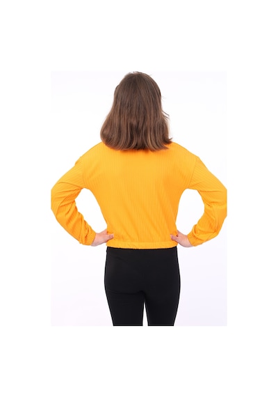 Toontoy Kids Toontoy Kız Çocuk Baskılı Sweatshirt Turuncu