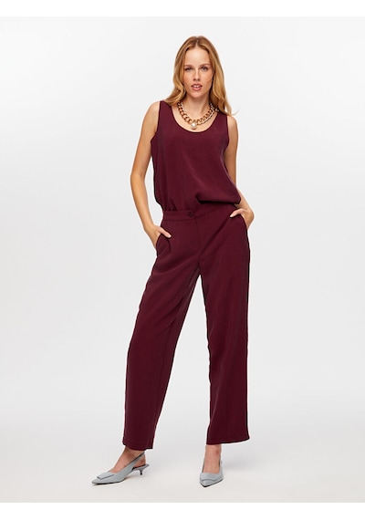 Faik Sönmez Arka Beli Lastikli Straıght Fıt Modallı Pantolon W26pnt012 Uw26pnt01242 Mürdüm Faik Sönmez Arka Beli Lastikli Straıght Fıt Modallı Pantolon W26pnt012 Uw26pnt01242 Mürdüm
