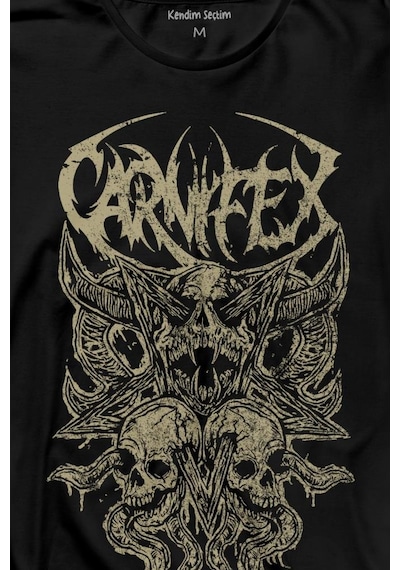 Carnifex Rock Ghotic Black Metal Death Musicmüzik Uzun Kollu Tişört Baskılı T-shirt 001