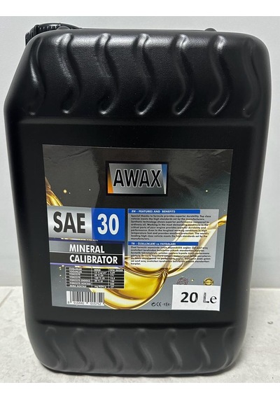 Awax SAE-30 Motor Yağı 20 L