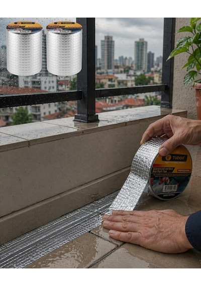 Mey İthalat 2 Li Set Çok Amaçlı Tamir Bandı Çatı Pvc Boru İzolasyon Bandı