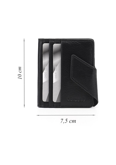 Gönderir Gönderi R Unisex Siyah Hakiki Deri Unisex Kartlık Ddux77706954