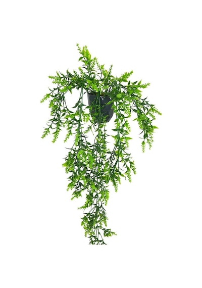 Yapay Çiçek Siyah Saksıda Sarkan Ty60 Yeşil Bitki Yapay Sarmaşık 60cm