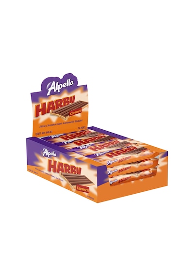 ALPELLA HARBY KARAMELLİ BİSKÜVİ 25GR 24LÜ