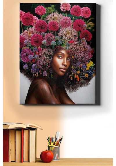 Webstyle Sayılarla Boyama Seti Kasnaklı Çiçek Kadın 12 40 X 50 Cm