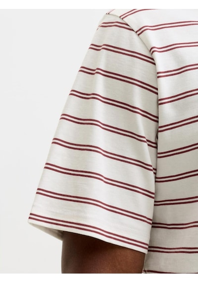 Jack & Jones Norrebro Erkek Bordo Tişört 12291021-cab Bordo