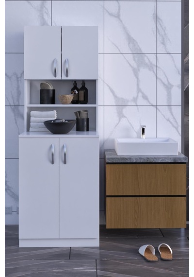 Dekorfim DF03101B Çamaşır Makinesi Dolabı Banyo Dolabı