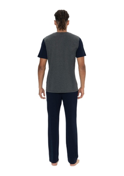 U.s. Polo Assn. 18898 Erkek Antrasit Bisiklet Yaka Kısa Kollu Cepli Pijama Takım Antrasit U.s. Polo Assn. 18898 Erkek Antrasit Bisiklet Yaka Kısa Kollu Cepli Pijama Takım Antrasit