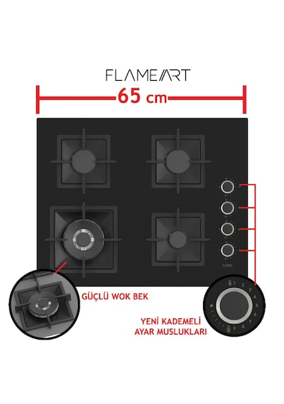 Ferre SC405-WFA 65 CM Ankastre Ocak