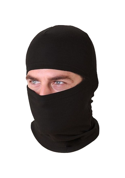 Termal Polar Kar Maskesi Şapka Bere Unisex Kışlık Boyunluk Siyah