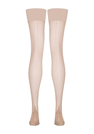 Agent Provocateur Amber 15 Denye Ince Külotlu Çorap, Vintage Stil, Rahat Ve Dayanıklı Şampanya