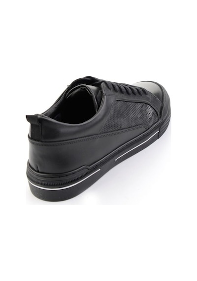 Bambi Siyah Hakiki Deri Erkek Sneaker E01549000303