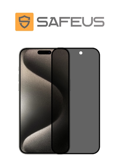 Safeus Tam Kaplayan Hayalet Parmak İzi Bırakmayan Safir Ekran Koruyucu Cam Apple iPhone 15 Pro Uyumlu İle