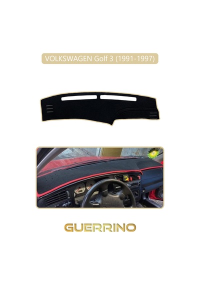 Volkswagen Golf 3 / Vento / Jetta 1991-1997 Torpido Koruma Halısı Bej Kenar