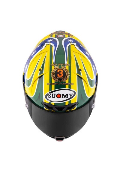 Suomy S1-Xr Gp Troy Baylıss Edıtıon 2005 Kapalı Kask Sarı - Mavi