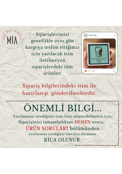 Öğretmenden Öğrencilerine Okul Hatırası 24'lü Set Atatürk Görselli Kişiye Özel Obje 10x10 Cm