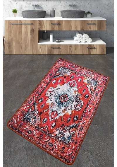 Authentic Banyo Halısı Djt 70x120 cm Banyo Halısı Paspas Yıkanabilir Kaymaz
