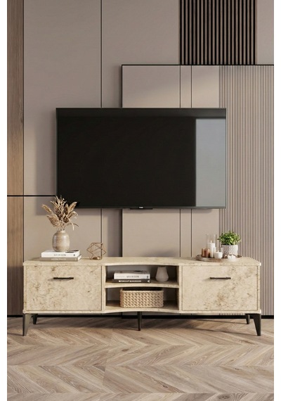 Ekru Tv Sehpası 160x35 Cm