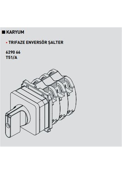 Legrand Karyum 629066 32 Amper Trifaze Enversör Pako Şalter