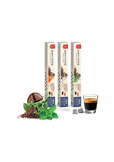 Nish Coffee Aromalı Kapsül Kahve 3'lü Set Bal Kabağı-nane-hindistan Cevizi - 30 Adet 34370221