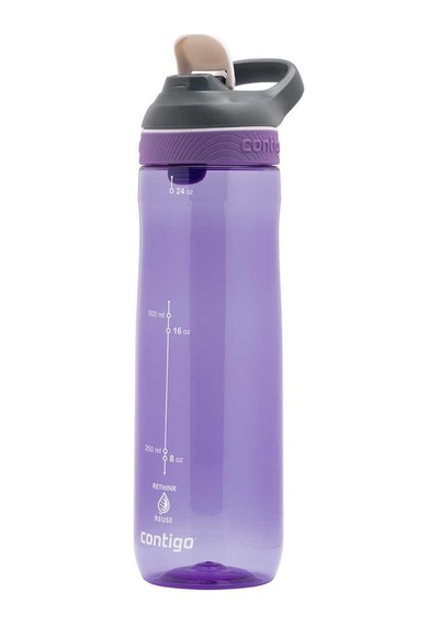 Contigo Cortland Tren Tek El Bas İç Kapaklı Su Matarası 720ml 2191389 - Mor