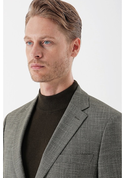 İmza Koyu Haki Desenli Armürlü Mono Yaka Çift Yırtmaç 6 Drop Slim Fit Dar Kesim Klasik Ceket 1002235133-koyu Haki Koyu Haki İmza Koyu Haki Desenli Armürlü Mono Yaka Çift Yırtmaç 6 Drop Slim Fit Dar Kesim Klasik Ceket 1002235133-koyu Haki Koyu Haki