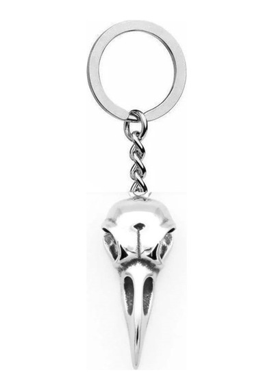 Karga Kafası Figürlü Gotik Anahtarlık Mistik Unisex Metal Aksesuar