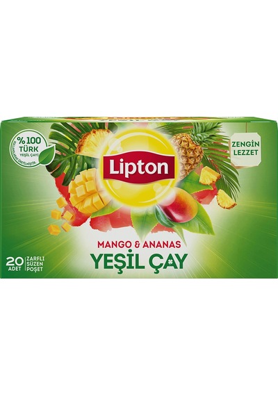 Lipton Bitki Çayı 20 Li Adaçayı-ıhlamur-yeşil Çay Mango Ananas 3 Lü Set