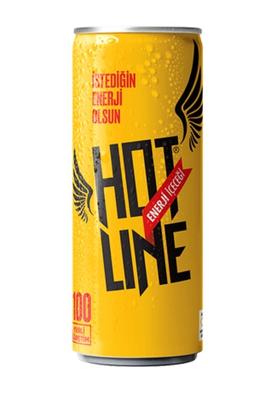 Hot Line Enerji İçeceği 250 Ml 24 Lü Kutu Yüksek Enerji & Avantajlı Paket