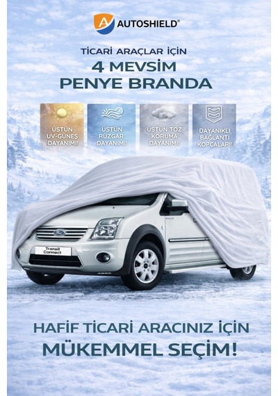 Ford Connect Penye Branda Garaj Branda Örtüsü Dayanıklı Kalın Penye Branda Otomobil Çadır Branda Gri