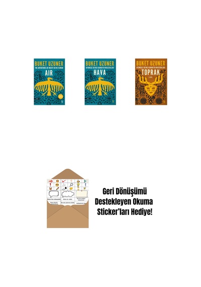 Air - The Adventures Of Misfit Defne Kaman + Uyumsuz Defne Kaman'ın Maceraları - Hava + Uyumsuz Defne Kaman'ın Maceraları - Toprak + Okuma Sticker'ları