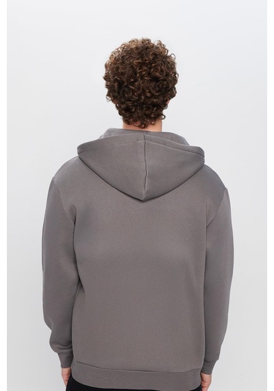 Tudors Unisex Relax Fit Rahat Kesim Pamuklu İçi Polarlı Yarım Fermuarlı Gri Kapüşonlu Sweatshirt-32461 Gri Tudors Unisex Relax Fit Rahat Kesim Pamuklu İçi Polarlı Yarım Fermuarlı Gri Kapüşonlu Sweatshirt-32461 Gri