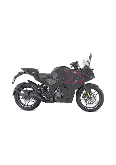 Bajaj Rs200 Karbon Stıcker Set Yan Grenaj Üstü Kapak Parçalı Kaplama Etiket Modeli