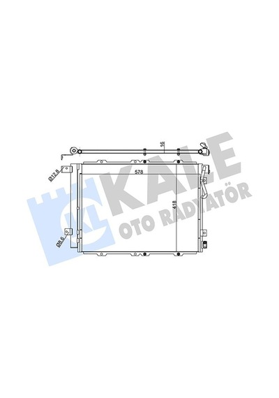 Kale Klıma Radyatoru Kıa Sorento 02/ 97606-3e600 600 415x15 Klr-342540