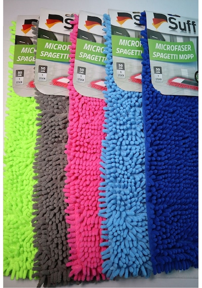 1 Adet Nemli Ve Kuru Makarna Mop Ucu Mikrofiber Paspas Yedeği 60 Cm Diğer
