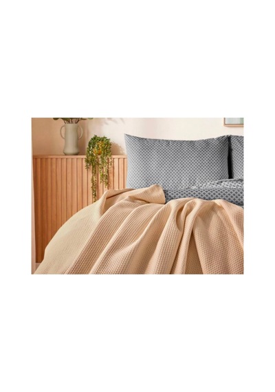 Doqu Home Casual Nevresim Takımı / Yatak Örtüsü Seti Çift Kişilik - Gri