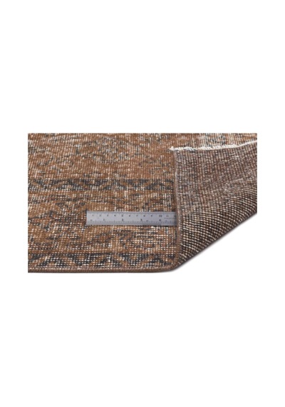 El Dokuması Vintage Yün-pamuk Kahve Halı 15420 216 X 317 Cm Kahverengi