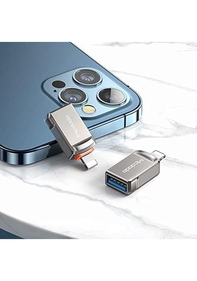 Usb-a 3.0 To Lightning Otg Convertor, Gri