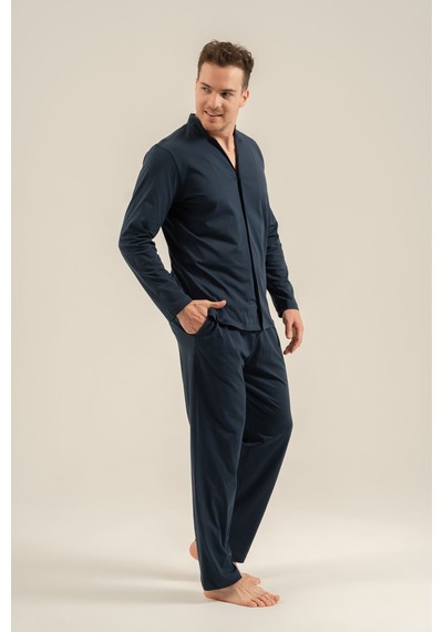 Arnetta Erkek Lacivert Gömlek Pijama Takımı Ar3857-s-v1 Ar3857-s-v1