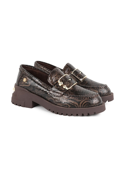 Mamma Mia Mammamia Kadın Loafer 26k-3215 Kahverengi Hakiki Deri Yılan/etnik Desen Baskılı Gold Metal Tokalı Kalın Dişli Taban Rahat Günlük Ayakkabı Kahve Mamma Mia Mammamia Kadın Loafer 26k-3215 Kahverengi Hakiki Deri Yılan/etnik Desen Baskılı Gold Metal Tokalı Kalın Dişli Taban Rahat Günlük Ayakkabı Kahve