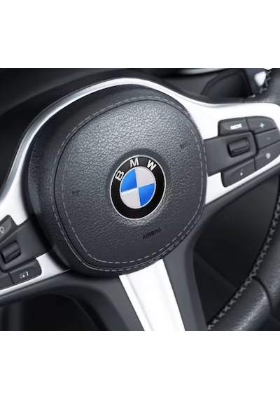 Bmw Mavi Logo Damla Sticker Araba Direksiyon Amblem Damla Sticker Siyah